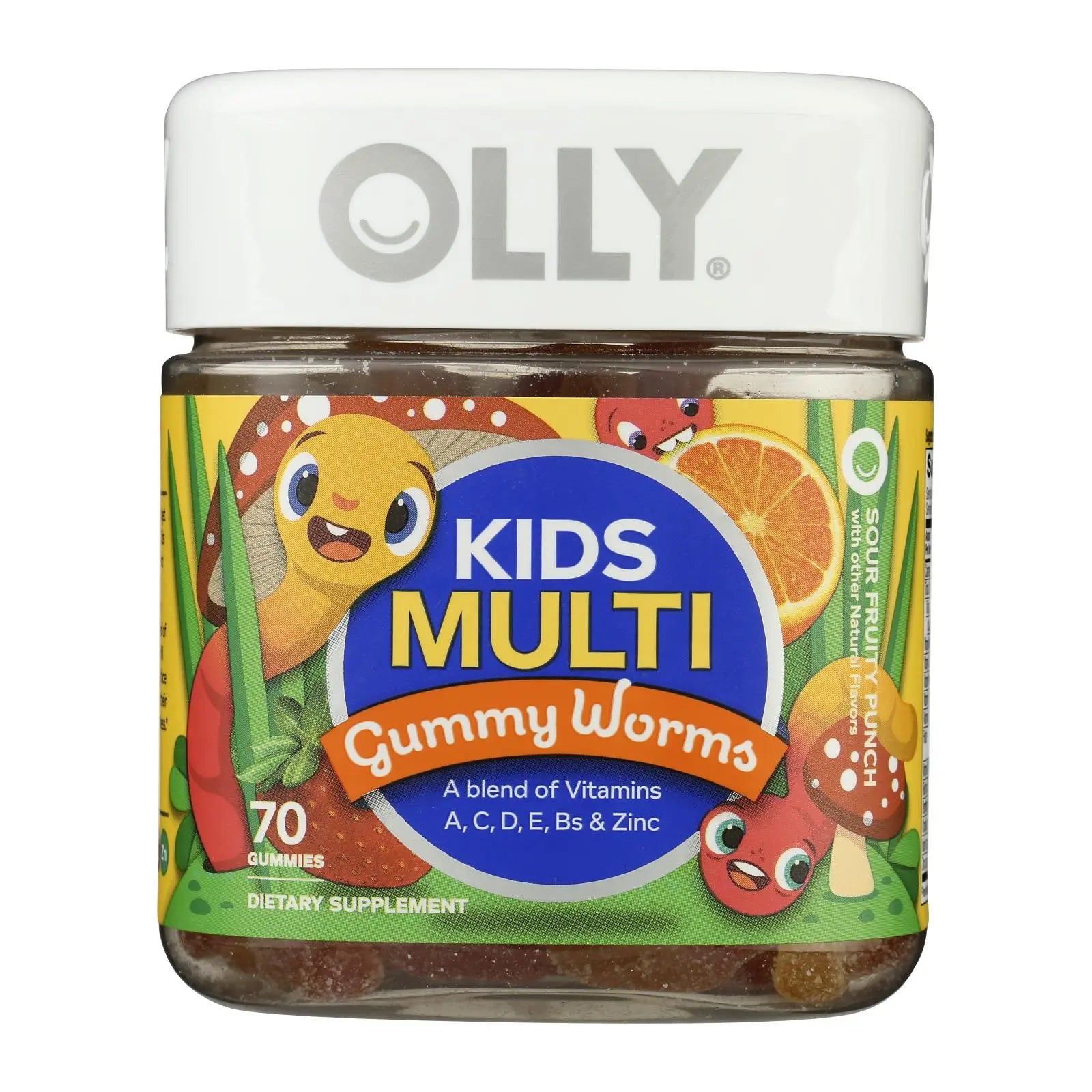 Olly - Kids Multivit Gmmy Worms - Cs Of 3-70 Ct Olly