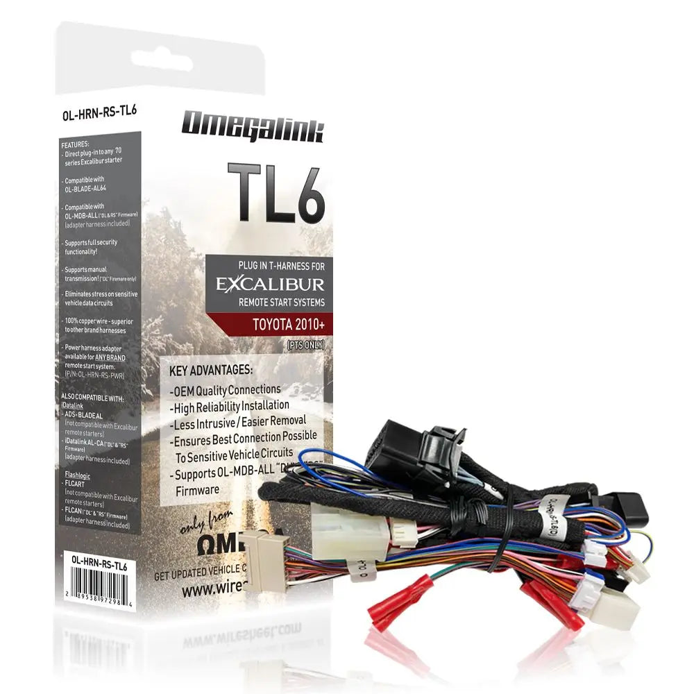 Omegalink T-harness - Covers Select Lexus Scion & Toyota Pts Vehicles (2010-2024) Excalibur Alarms