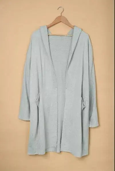 Open Front Hooded Sweater Cardigan Stay Warm in Style