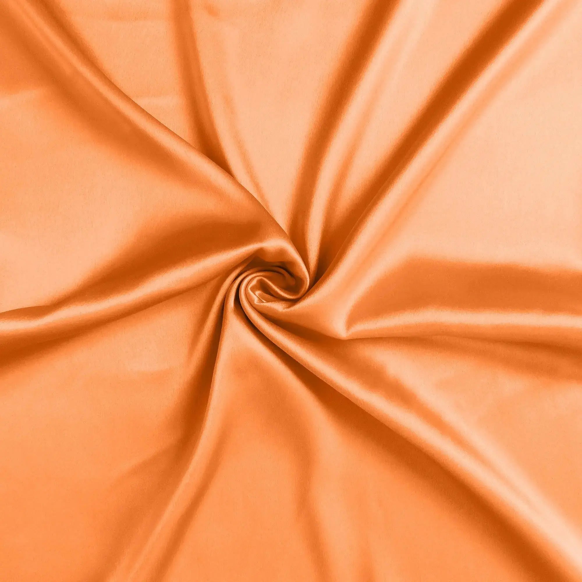 Orange Dreamy Set Of 2 Silky Satin Standard Pillowcases Homeroots Bed & Bath