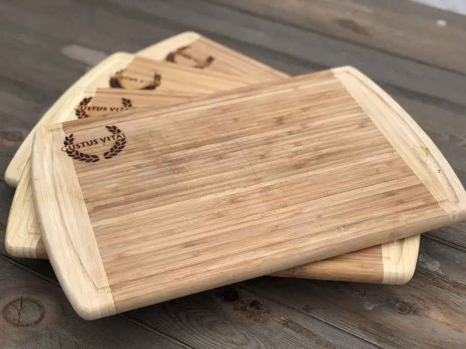 Organic Bamboo Cutting Board Gustus Vitae