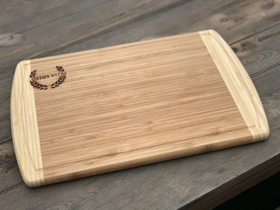 Organic Bamboo Cutting Board Gustus Vitae