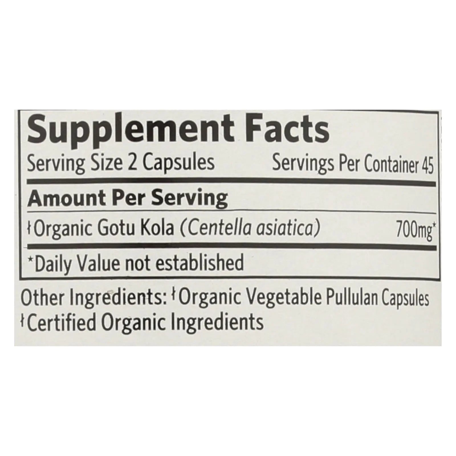 Organic India Tulsi Wellness Supplements, Gotu Kola  - 1 Each - 90 Vcap Organic India