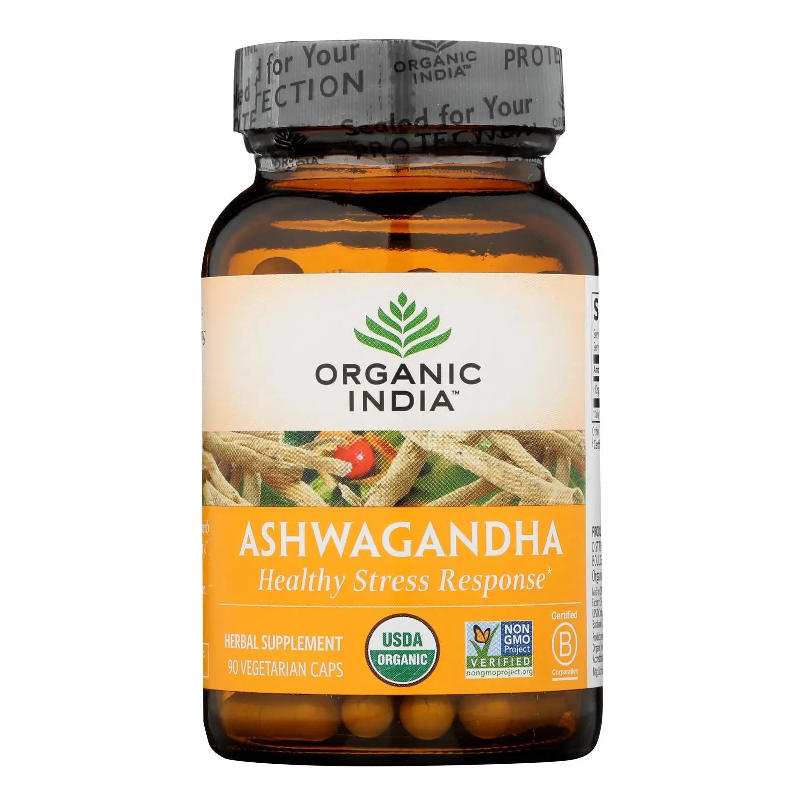 Organic India Wellness Supplements, Ashwagandha  - 1 Each - 90 Vcap Organic India