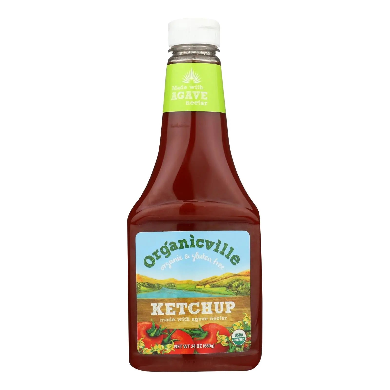 Organic Ville Organic Ketchup - Tomato - Case Of 12 - 24 Oz. Organicville