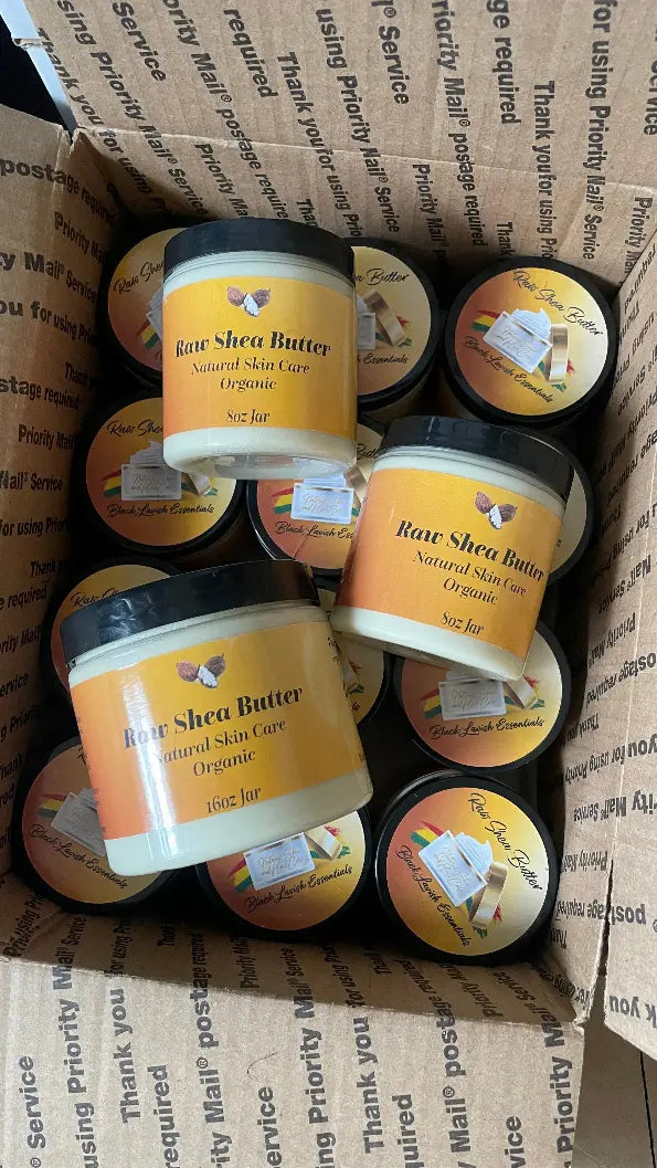 Organic and Raw African Shea Butter Black Lavish Essentials