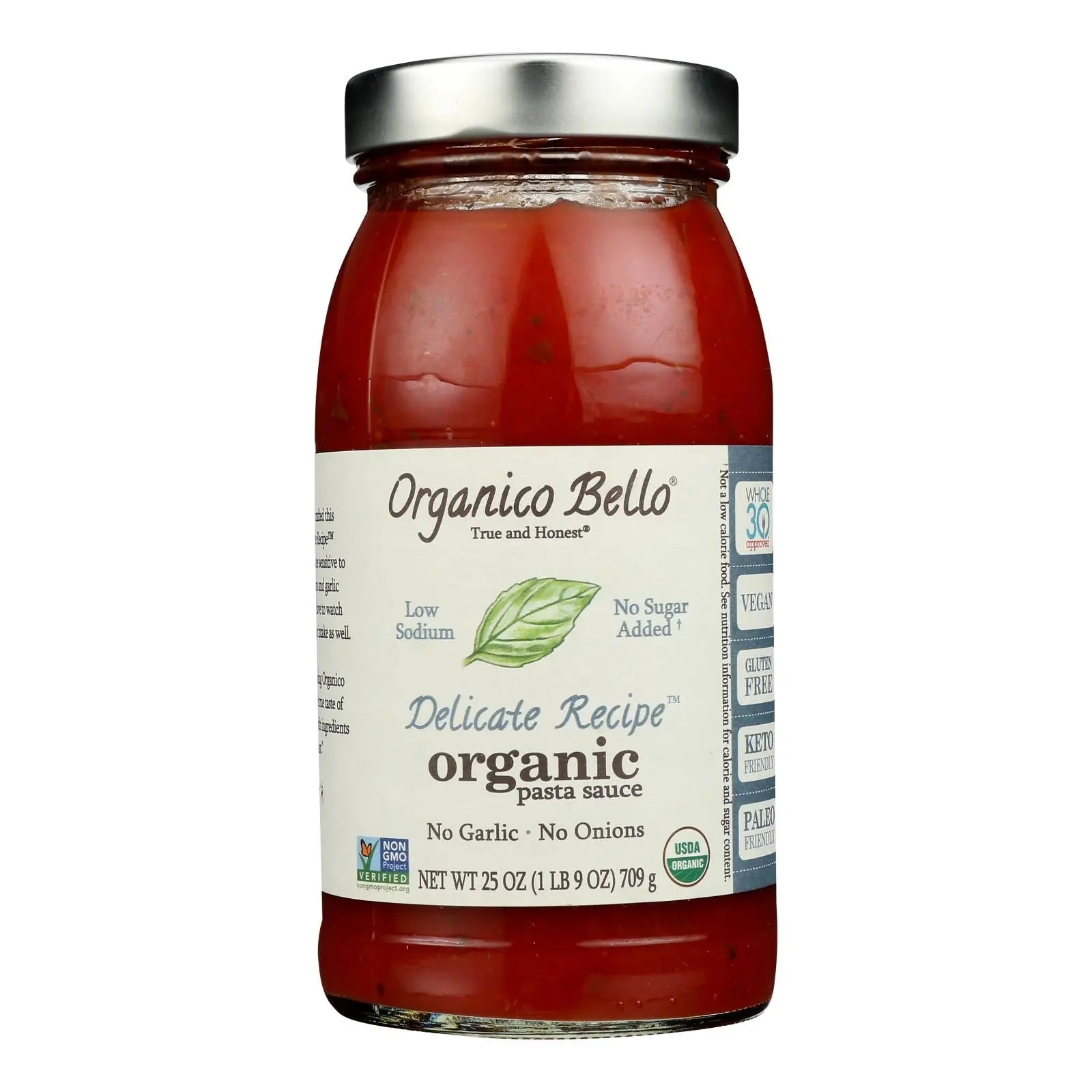 Organico Bello - Sauce Delicate Rcpe - Case Of 6-25 Oz Organico Bello