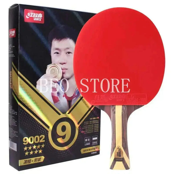 Original-DHS-9-Star-Table-Tennis-Racket-Professional-5-Wood-2-ALC-Offensive-Ping-Pong-Racket-with-Hurricane-Sticky-Rubber-FreeDropship-335301517