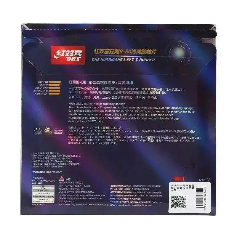 Original-DHS-Hurricane-8-Table-Tennis-Rubber-DHS-Hurricane-8-H8-Pips-In-Original-DHS-Ping-Pong-Large-Pore-Sponge-FreeDropship-335652476