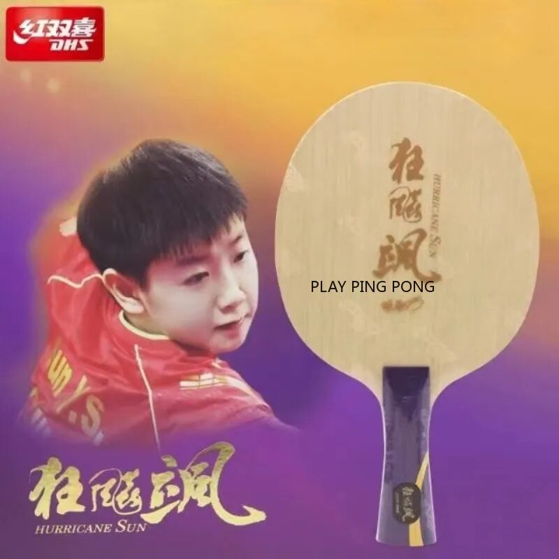 Original DHS hurricane sha Sun Yingsha with W968-18 structure table tennis bottom racket