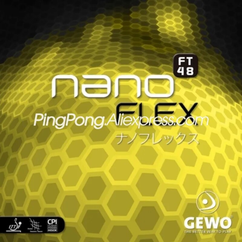 Original GEWO Nano FLEX FT48 Table Tennis Rubber (Made in Germany) NanoFlex FT 48 Ping Pong Sponge