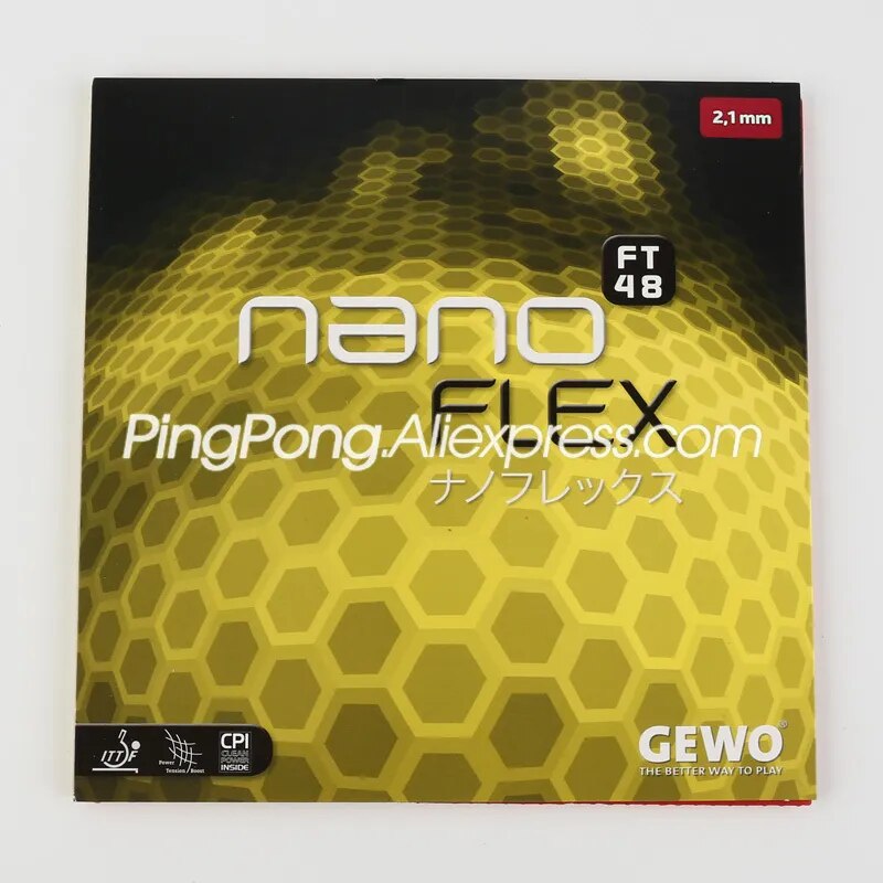 Original GEWO Nano FLEX FT48 Table Tennis Rubber (Made in Germany) NanoFlex FT 48 Ping Pong Sponge