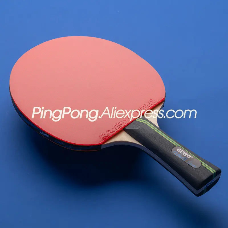 Original GEWO RAVE GAME 2-Star Table Tennis Racket Pre-assembled Ping Pong Bat