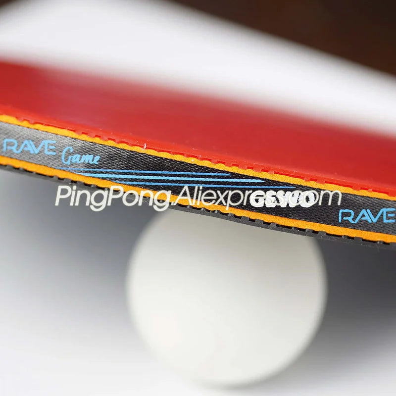 Original GEWO RAVE GAME 2-Star Table Tennis Racket Pre-assembled Ping Pong Bat