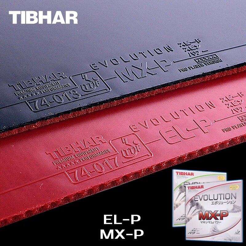 Original Tibhar Evolution EL-P MX-P Table Tennis Rubber Professional Non-tacky Pimples-in Ping Pong Rubber for Quick Attack