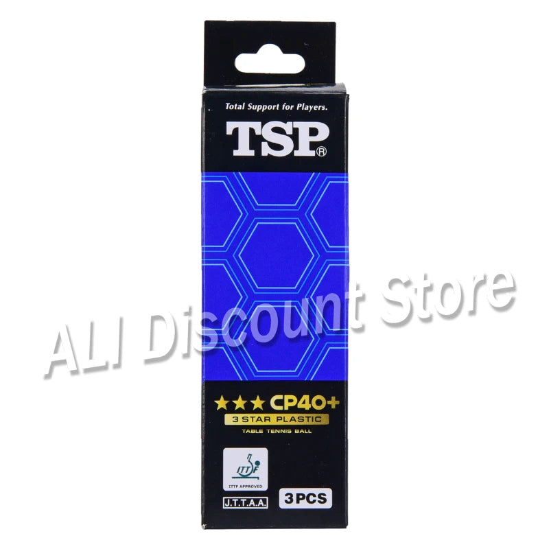 Original Tsp 3 Star 40mm+ Poly Table Tennis Balls (seamed) New Material Plastic Ping Pong Balls Ittf Approved