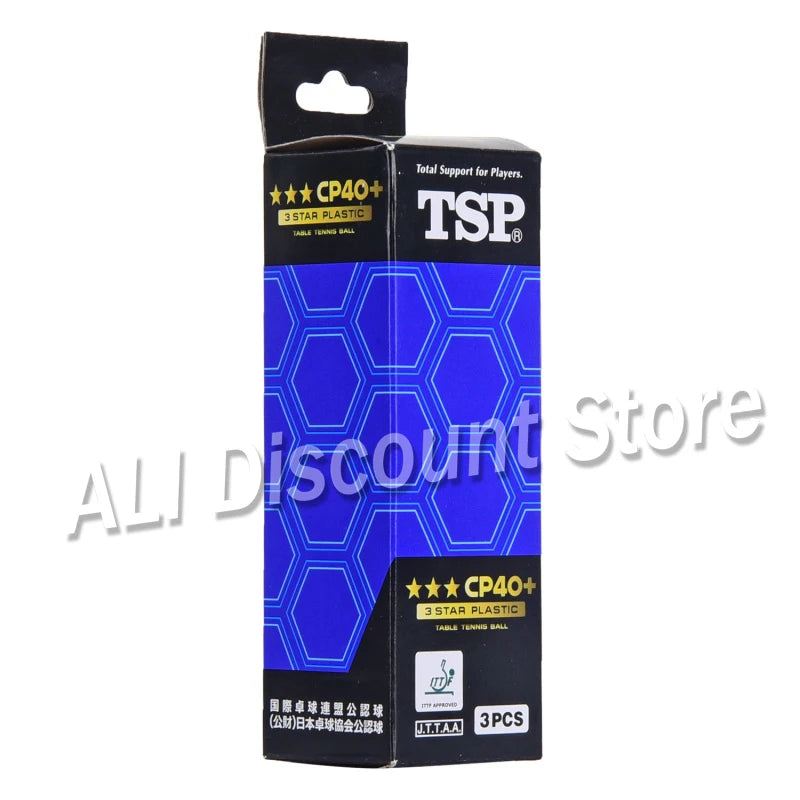 Original Tsp 3 Star 40mm+ Poly Table Tennis Balls (seamed) New Material Plastic Ping Pong Balls Ittf Approved