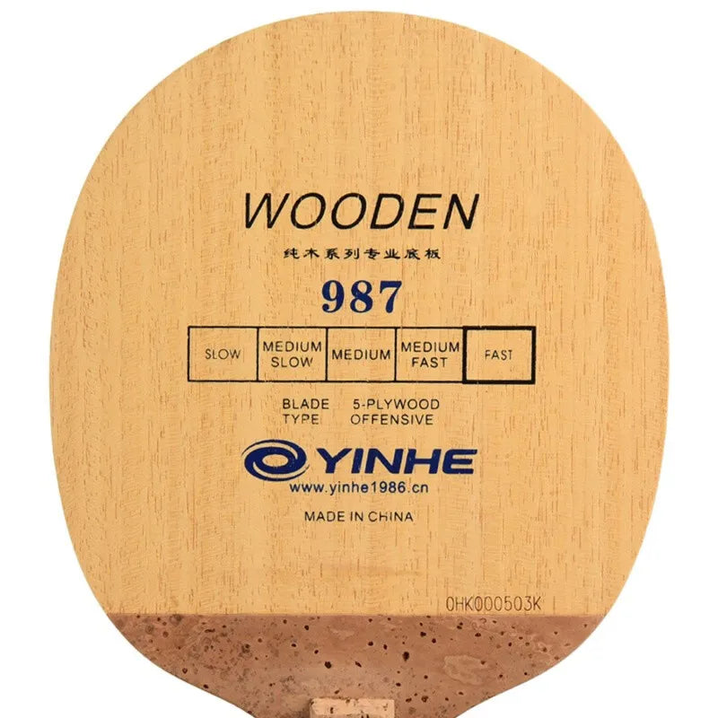 Original YINHE 987 Table Tennis Blade (Korea Type 5 Ply Wood) Japanese Penhold JS Handle Racket Ping Pong Bat Paddle