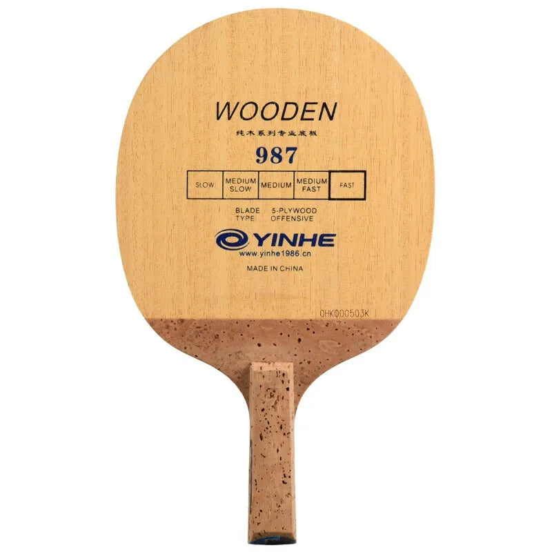 Original YINHE 987 Table Tennis Blade (Korea Type 5 Ply Wood) Japanese Penhold JS Handle Racket Ping Pong Bat Paddle