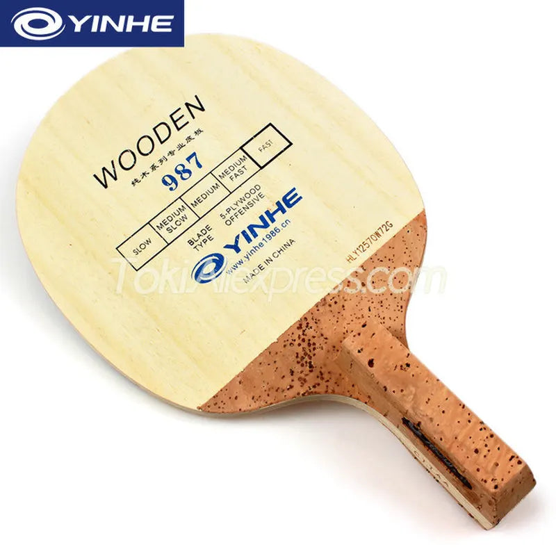 Original YINHE 987 Table Tennis Blade (Korea Type 5 Ply Wood) Japanese Penhold JS Handle Racket Ping Pong Bat Paddle