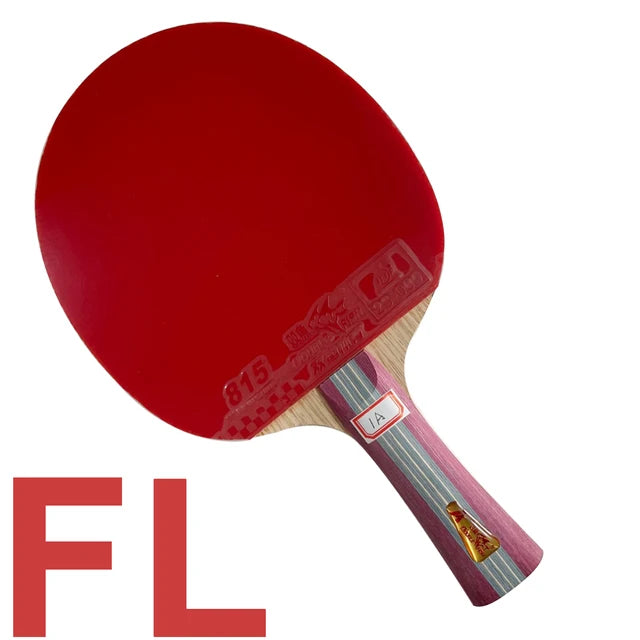 Original double fish table tennis finished racket 1 star 1AC pure wood fast attack with loop ping pong game new player FL