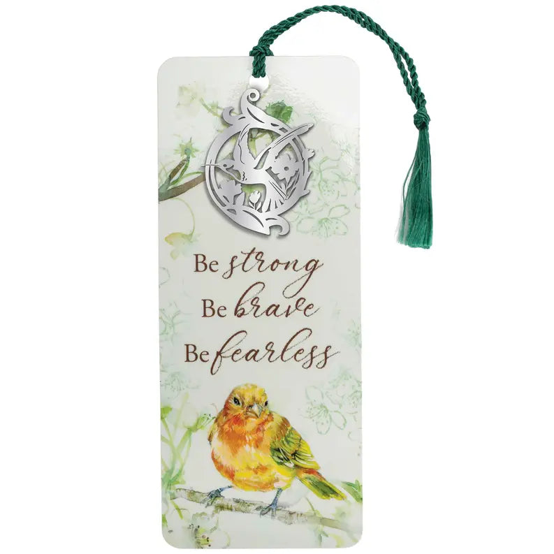 Ornament Bookcard Strong Brave Fearless Dicksons Inc