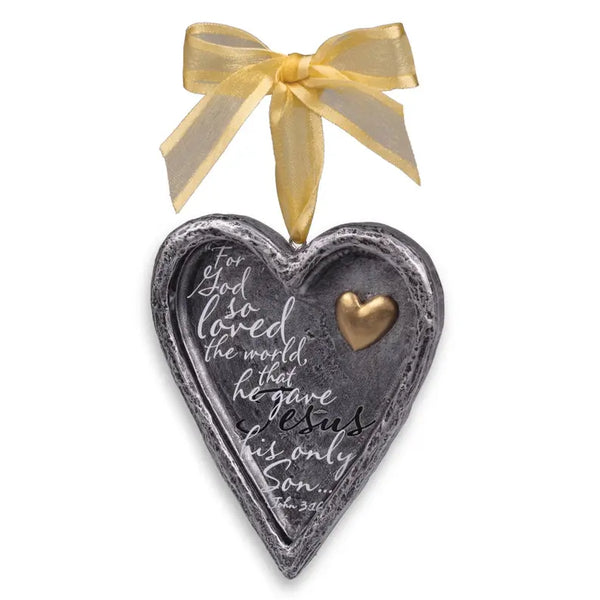 Ornament Heart Everlasting Love Ribbon Dicksons Inc