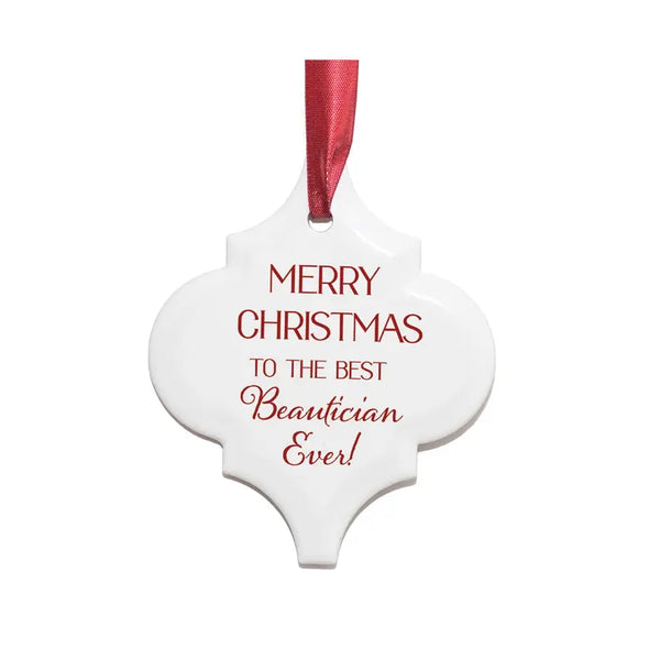 Ornament Merry Christmas Best Beautician Dicksons Inc