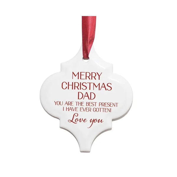 Ornament Merry Christmasdadbest Present Dicksons Inc