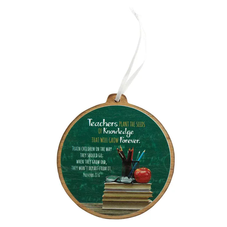 Ornament Teacher Plant The Seed Mdf Dicksons Inc