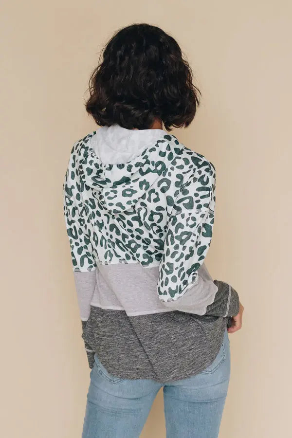 Over And Over Again Leopard Hoodie Stay Warm in Style