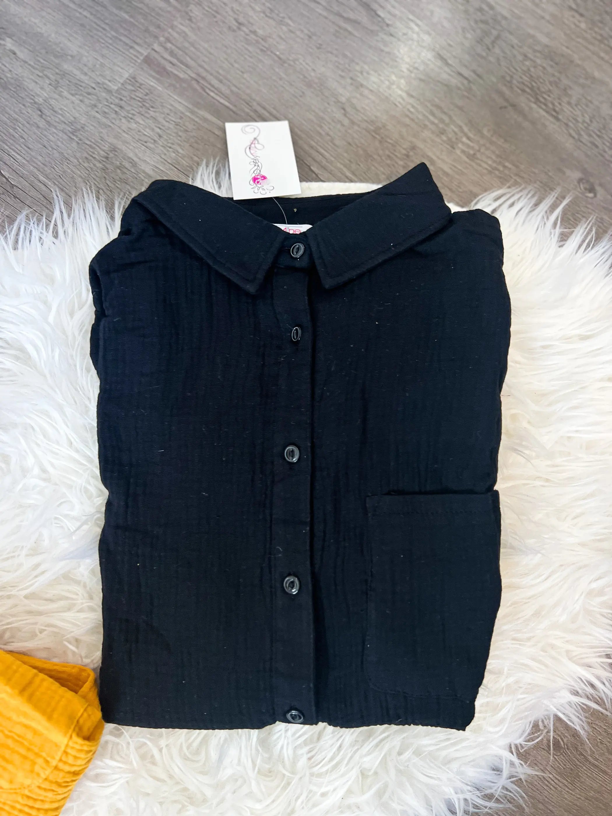 Oversized Button Up Long Sleeves Shirt SurelyMine