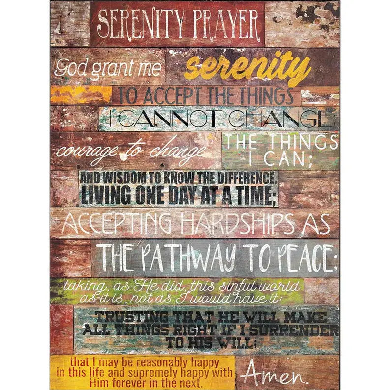 PLQ WALL SERENITY PRAYER MDF 12X16 Dicksons Inc