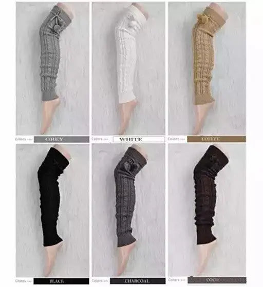 POMPOM LOVE Adorable Knee High Socks Vista Shops