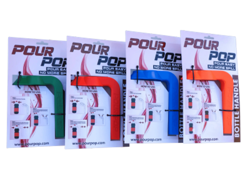 POURPOP - Bottle Handle - Assorted Colors (Pack of 6 or 25) Pourpop