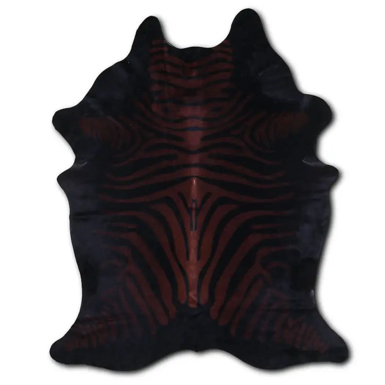 PRINTED HAIR ON COWHIDE ZEBRA BROWN-BLACK MODA-DBK