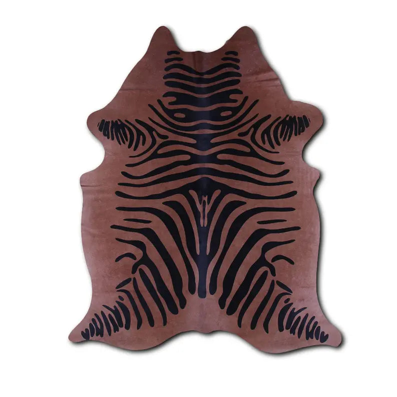 PRINTED HAIR ON COWHIDE ZEBRA ON BEIGE MODA-DBK