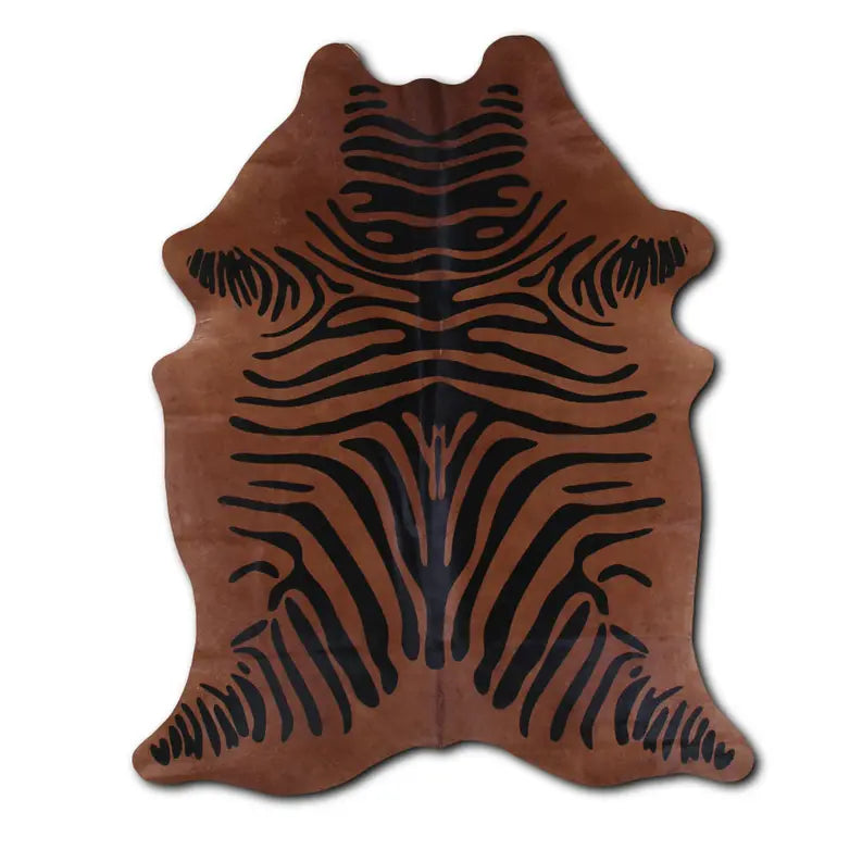 PRINTED HAIR ON COWHIDE ZEBRA ON BEIGE MODA-DBK