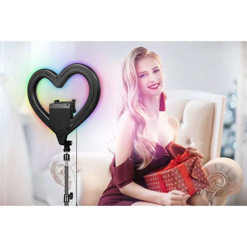 PRO Live Stream 10" Heart Ring Light with RGB (SC-2330RGB) Supersonic