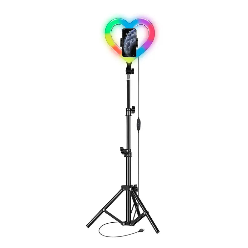 PRO Live Stream 10" Heart Ring Light with RGB (SC-2330RGB) Supersonic