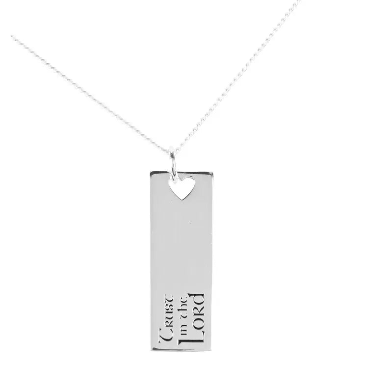 PROVERBS 3:5 TAG  1-3/16L SILVR PLT 18" Dicksons Inc