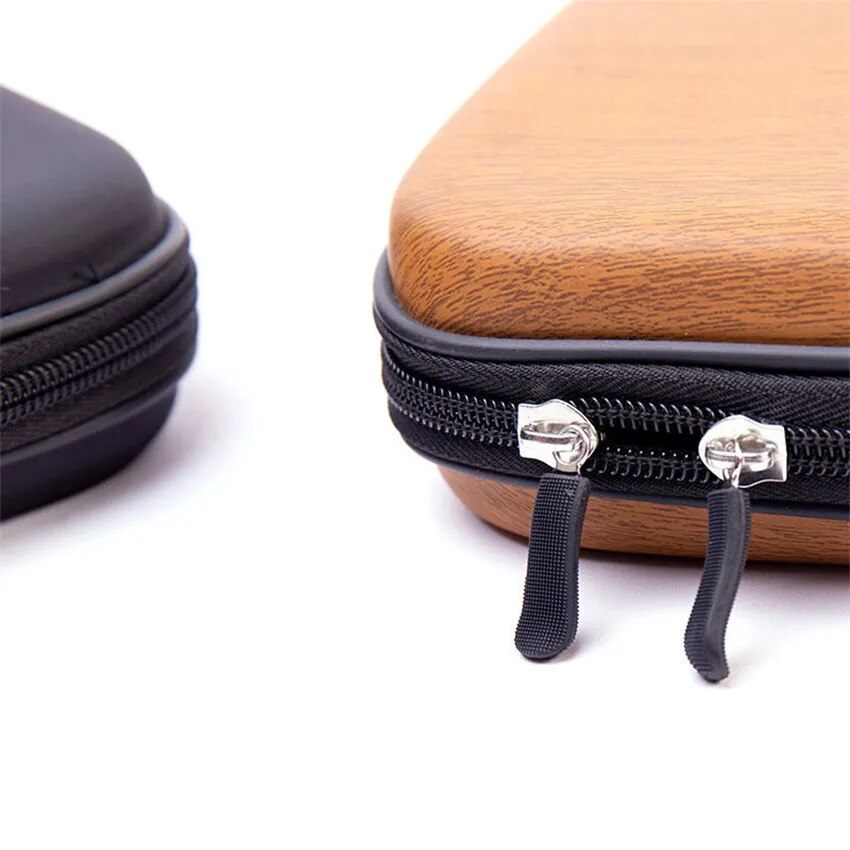 PURSUNA High Quality Table Tennis Bag Racket Bag Square Portable Handbag Wear-Resistant Protective Bag For Ping Pong Paddle