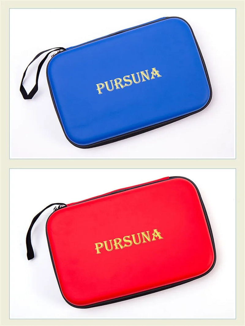 PURSUNA High Quality Table Tennis Bag Racket Bag Square Portable Handbag Wear-Resistant Protective Bag For Ping Pong Paddle
