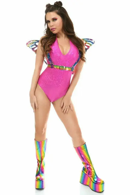PVC Large Butterfly Wing Body Harness Daisy Corsets