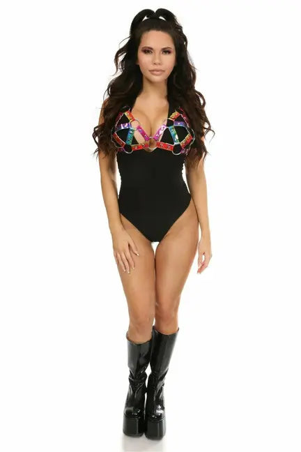 PVC Strappy Bra Top Daisy Corsets
