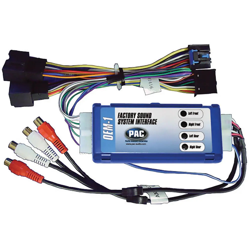 Pac Amplifier Interface For Specific ‘06 – ‘13 Gm Vehicles Without Bose PAC