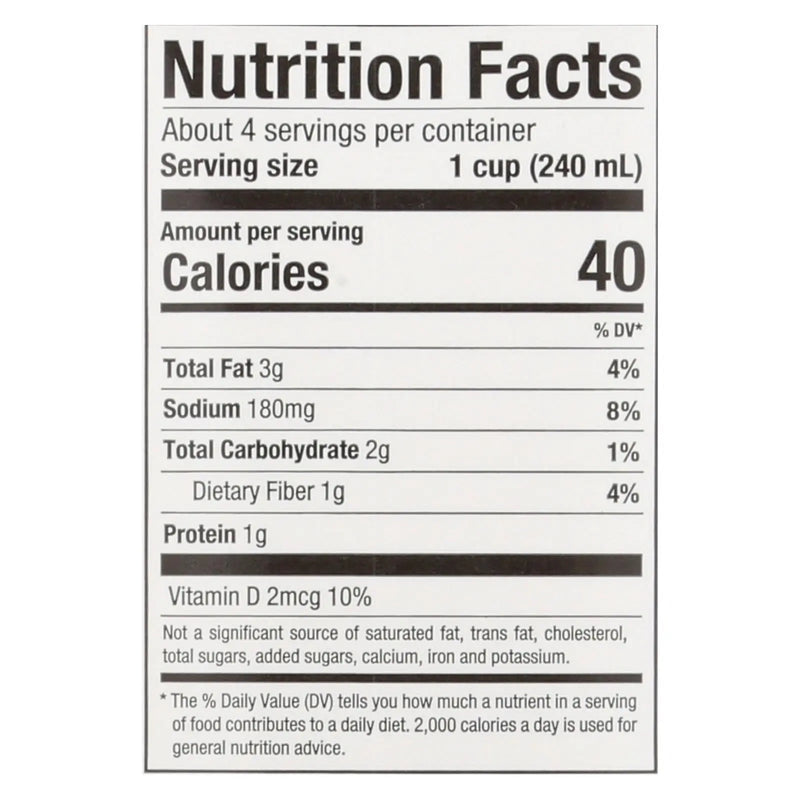 Pacific Natural Foods Almond Original - Unsweetened - Case Of 12 - 32 Fl Oz. Pacific Natural Foods