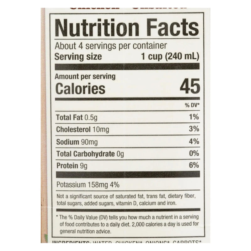 Pacific Natural Foods Bone Broth - Chicken - Case Of 12 - 32 Fl Oz. Pacific Natural Foods