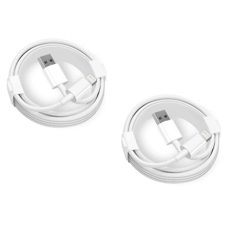 Pack of 2 Long 10FT Charger Cable Cords for iPhone Indoor Outdoor