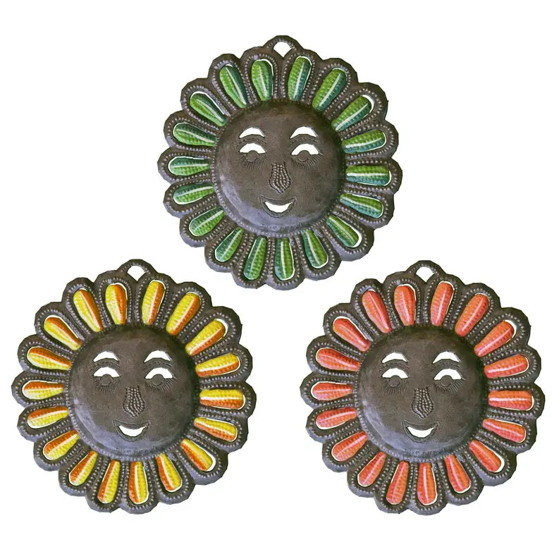 Painted Suns - Set of 3 Le Primitif Galleries
